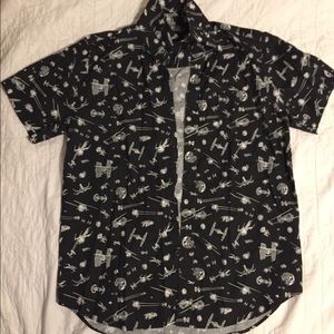 Men’s Star Wars Ship Button Down Collared Shirt